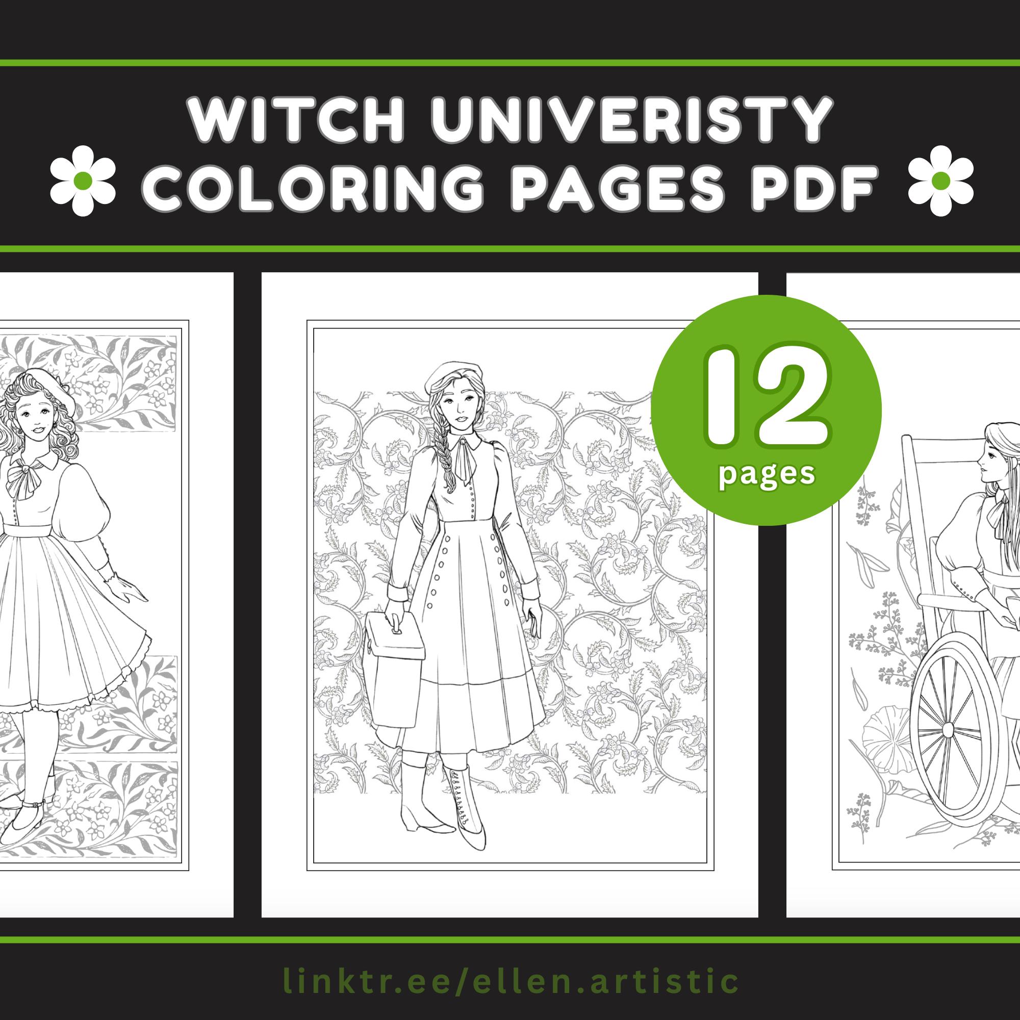 Witch University — coloring book cover
