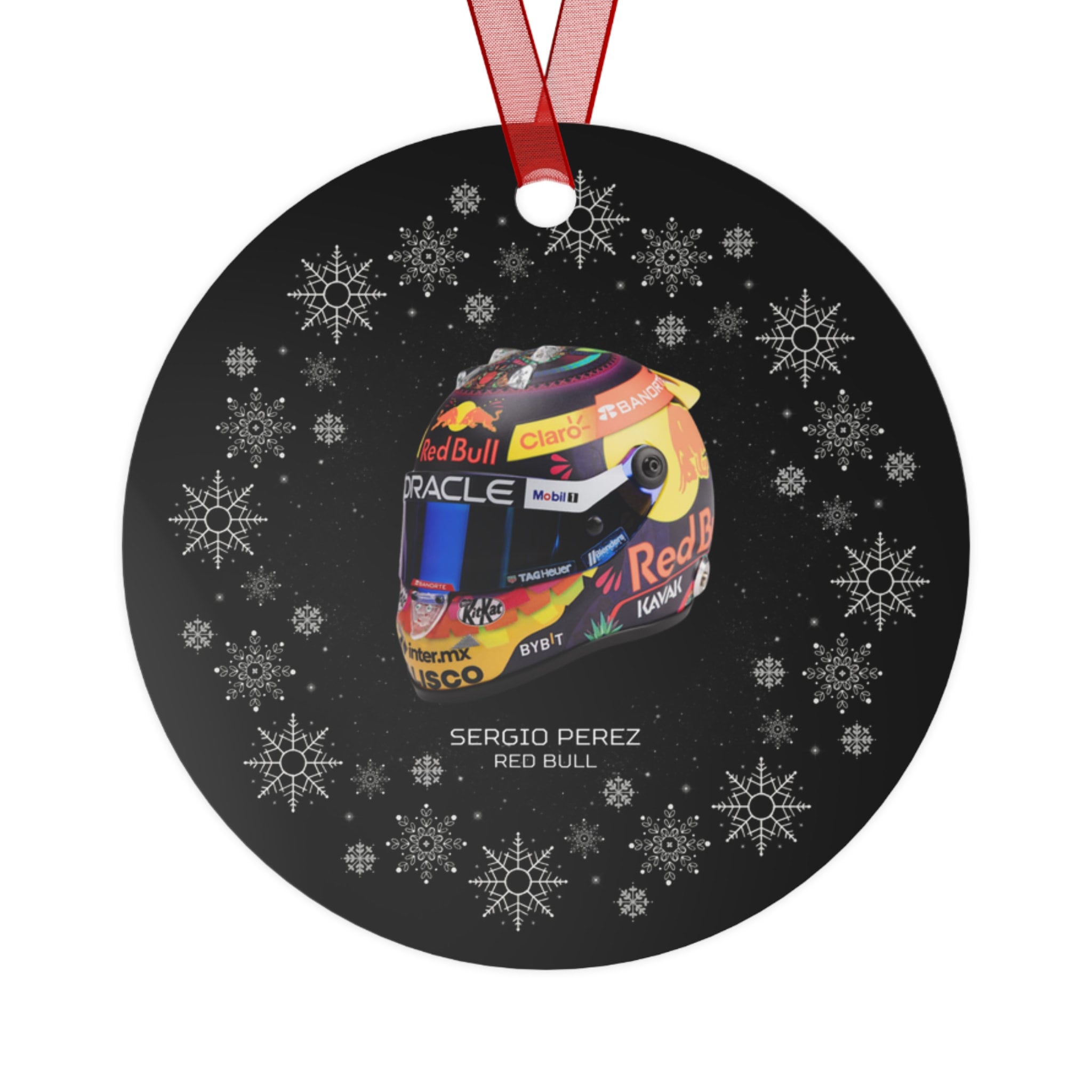 Checo Sergio Perez Helmet Ornament Christmas Tree Red Bull F1 Formula ...