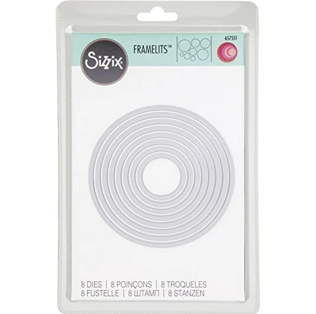 Sizzix Framelits Die Set - Circles, 8 Pack, Wafer Thin Dies For Paper Crafting, Card Making - View #7