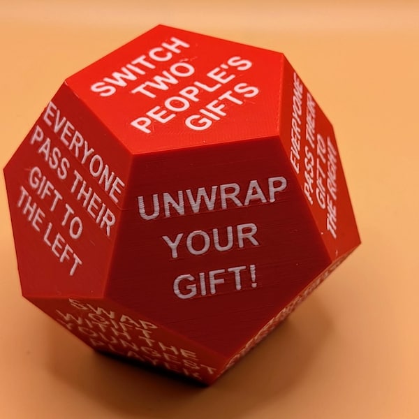 Christmas Gift Exchange Dice