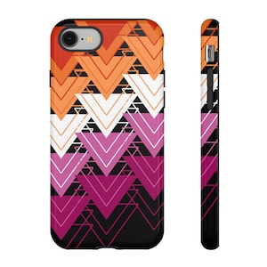 Lesbian Pride Flag Phone Case, IPhone 15 Pro, iPhone 14 , Samsung Galaxy, Google Pixel Cases