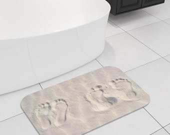 Quick Dry Diatomaceous Earth Bath Shower Mat | Modern Bathroom Decor | Cute Bathroom Decor | Housewarming Gift |  31.5" x 19.7"