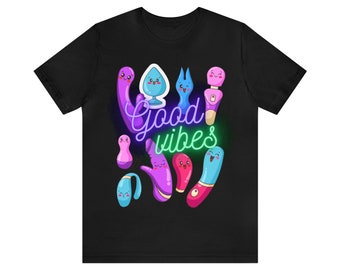Good Vibes Adult Toy Unisex Jersey camiseta de manga corta