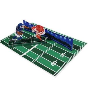 3D-Fußballkarte zum Vatertag, Pop-Up-Grußkarte für Papa