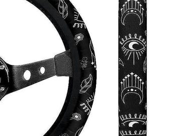 Celestial Witchy Car Steering Wheel Cover