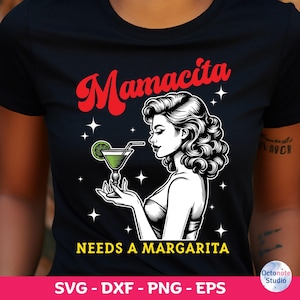 Mamacita Margarita SVG PNG: Retro Cinco de Mayo Design (Digital Download)