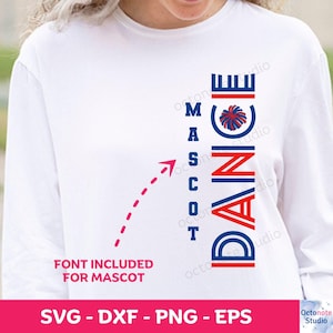 Retro-inspired Dance Team SVG PNG: Customizable Template (Digital Download)