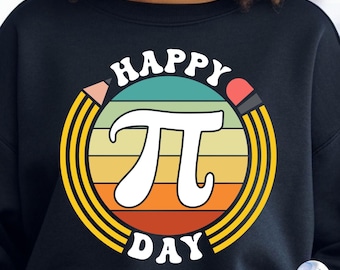 Happy Pi Day SVG PNG: Back to School, Math Teacher Shirt Design (Digital Download)