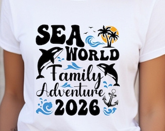 SeaWorld Family Adventure 2026 SVG: Making Memories Together (Digital Download)