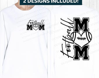 Football Mom SVG PNG: Game Day Shirt Design (Digital Download)