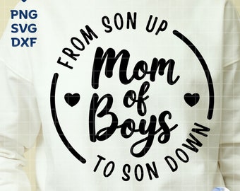 SVG para mamá de niños: Archivo SVG para camiseta de mamá de niño (descarga digital)