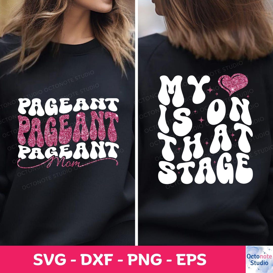 Pageant Sign Svg Pageant Mom SVG: Heart on Stage Design (digital File) - Etsy