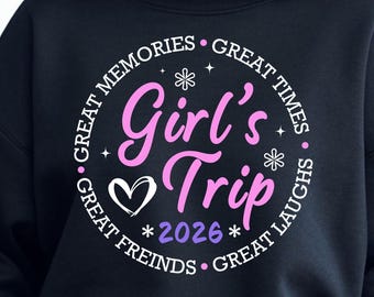 Girls Trip 2026 SVG: Weekend Memories File (Digital Download)