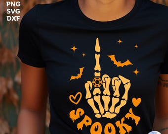 Mano de esqueleto de novia espeluznante SVG: Despedida de soltera de Halloween (Descarga digital)