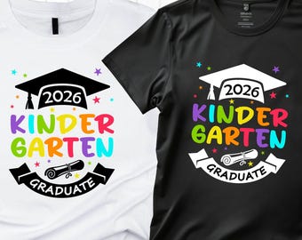 Kindergarten Graduate 2026 SVG: T-Shirt Design Cut Files (Digital Download)