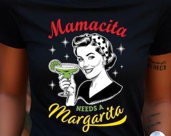 Mamacita Needs Margarita SVG PNG: Retro Cinco de Mayo Design (Digital Download)
