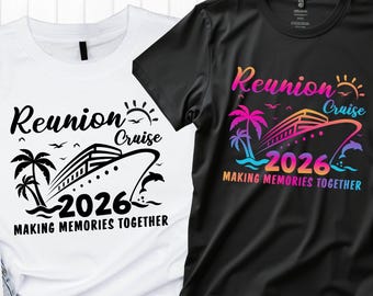 Reunion Cruise 2026 SVG: Family Vacation Design (Digital Download)