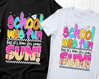 Teacher Summer Break PNG: School's Out Ice Cream Drip (Digital Download)