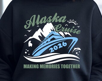 Crucero por Alaska 2026 SVG, Camiseta de vacaciones familiares: Archivos de corte Cricut (Descarga digital)