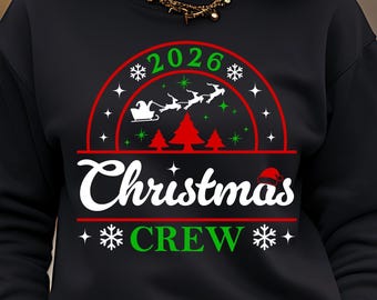 2026 Christmas Crew SVG: Family Matching Shirt Design (Digital Download)