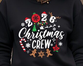 2026 Christmas Crew SVG: Matching Family Shirt Design (Digital Download)