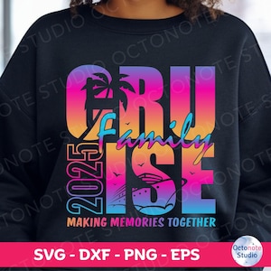 Family Cruise 2025 SVG: Summer Vacation Trip Design (Digital Download)