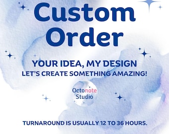 Custom Graphic Design Service: Personalized PNG, SVG (Digital Download 1-3 Days)