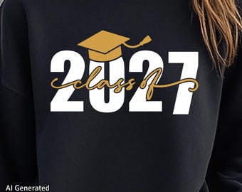 Class of 2027 SVG – Senior Shirt Design (Digital Download)