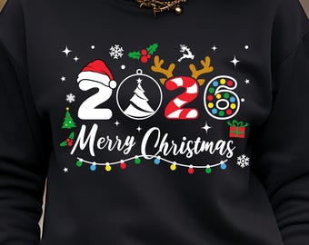 Merry Christmas 2026 SVG: Ornament, Shirt Design (Digital Download