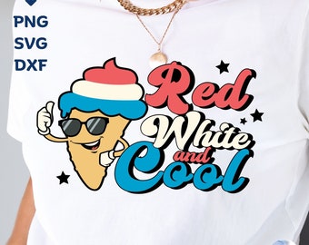 Amerikanisches Popsicle SVG, 4. Juli Kinder T-Shirt (Digitaler Download)
