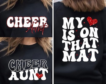 Tante SVG: Game Day Cheerleader Shirt Design (Digitaler Download)