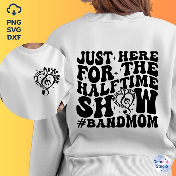 Halftime Show SVG: Cheer Band Mom Design (Digital Download)
