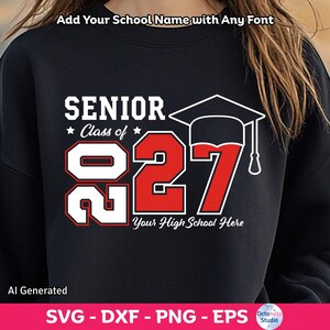 Class of 2027 Senior SVG: Graduation Design (Digital Download)