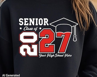 Class of 2027 Senior SVG: Graduation Design (Digital Download)