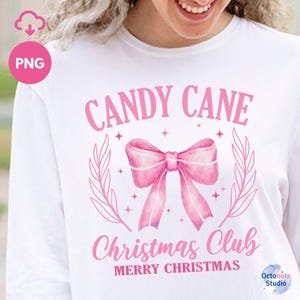 Pink Candy Cane Christmas Club Png, Christmas Season Png, Funny Christmas png, Christmas Sublimation T Shirt design PNG