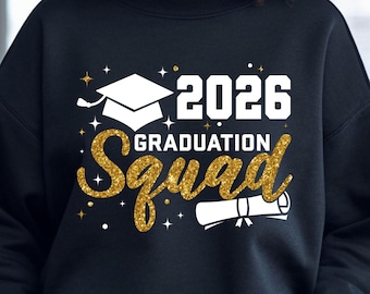 2026 Graduation Squad SVG: Senior Class Design (Digital Download)