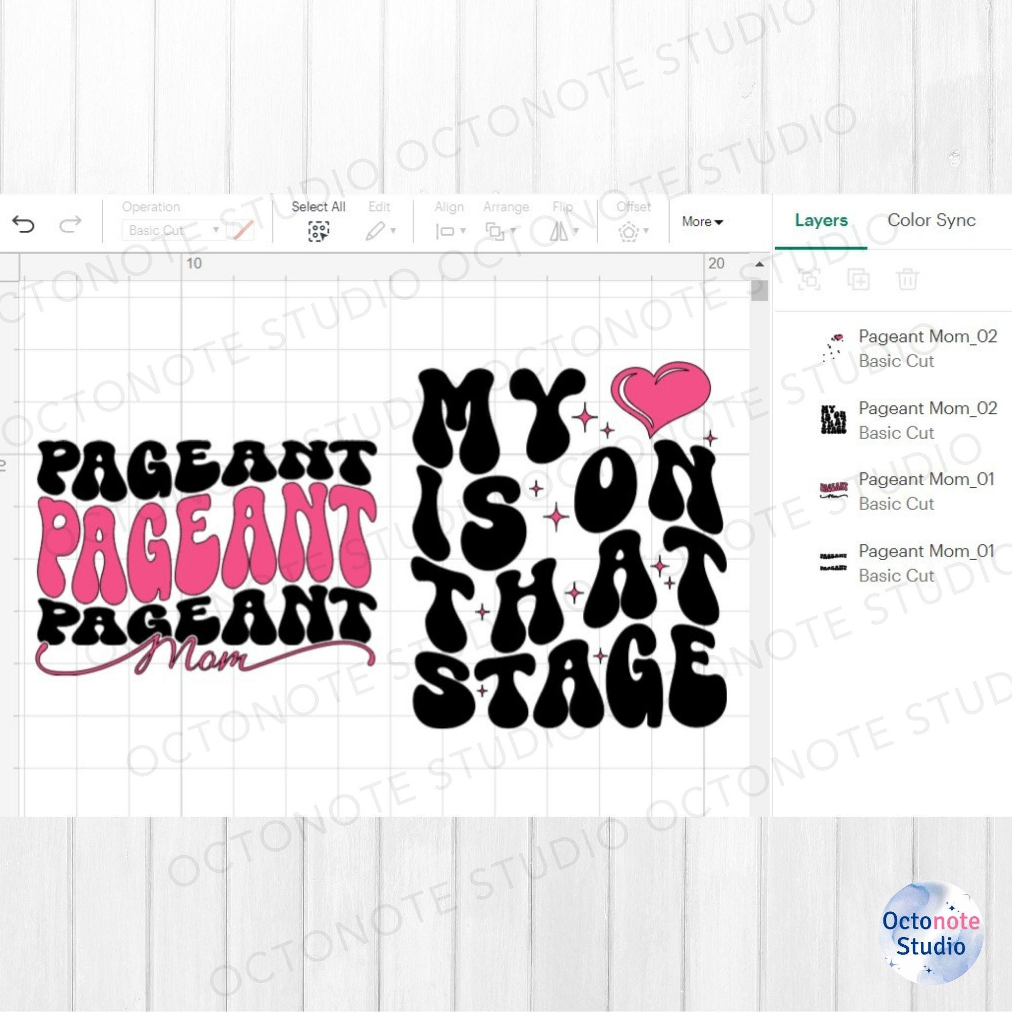 Pageant Sign Svg Pageant Mom SVG: Heart on Stage Design (digital File) - Etsy