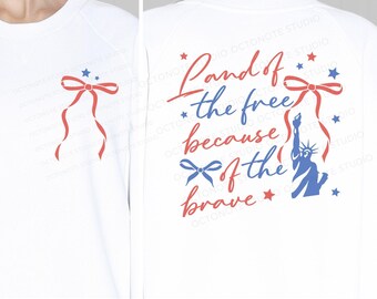 Land of the Free SVG: Vaterländisches Design (Digitaler Download)