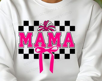 Coquette Bow Mama SVG PNG: Trendy Shirt Design (Digital File)