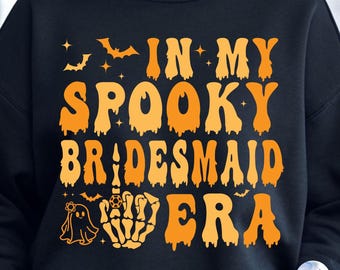 SVG de la época de la dama de honor espeluznante: Diseño de mano de esqueleto de Halloween (descarga digital)
