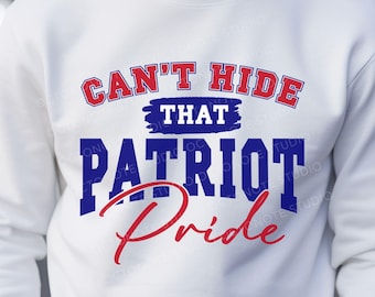 SVG "Orgullo de los Patriots": Archivo de corte para la temporada de fútbol americano (descarga digital)