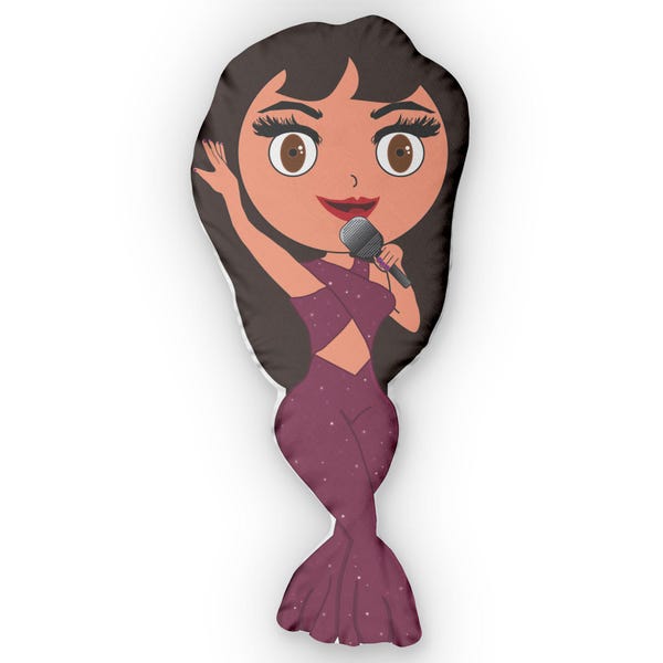Selena Quintanilla Pillow: Mirrored Double-Sided Design