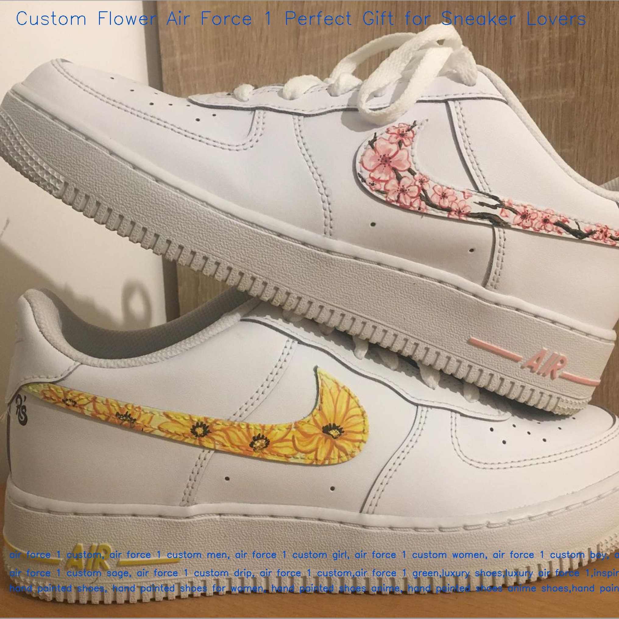 custom air force 1 flower