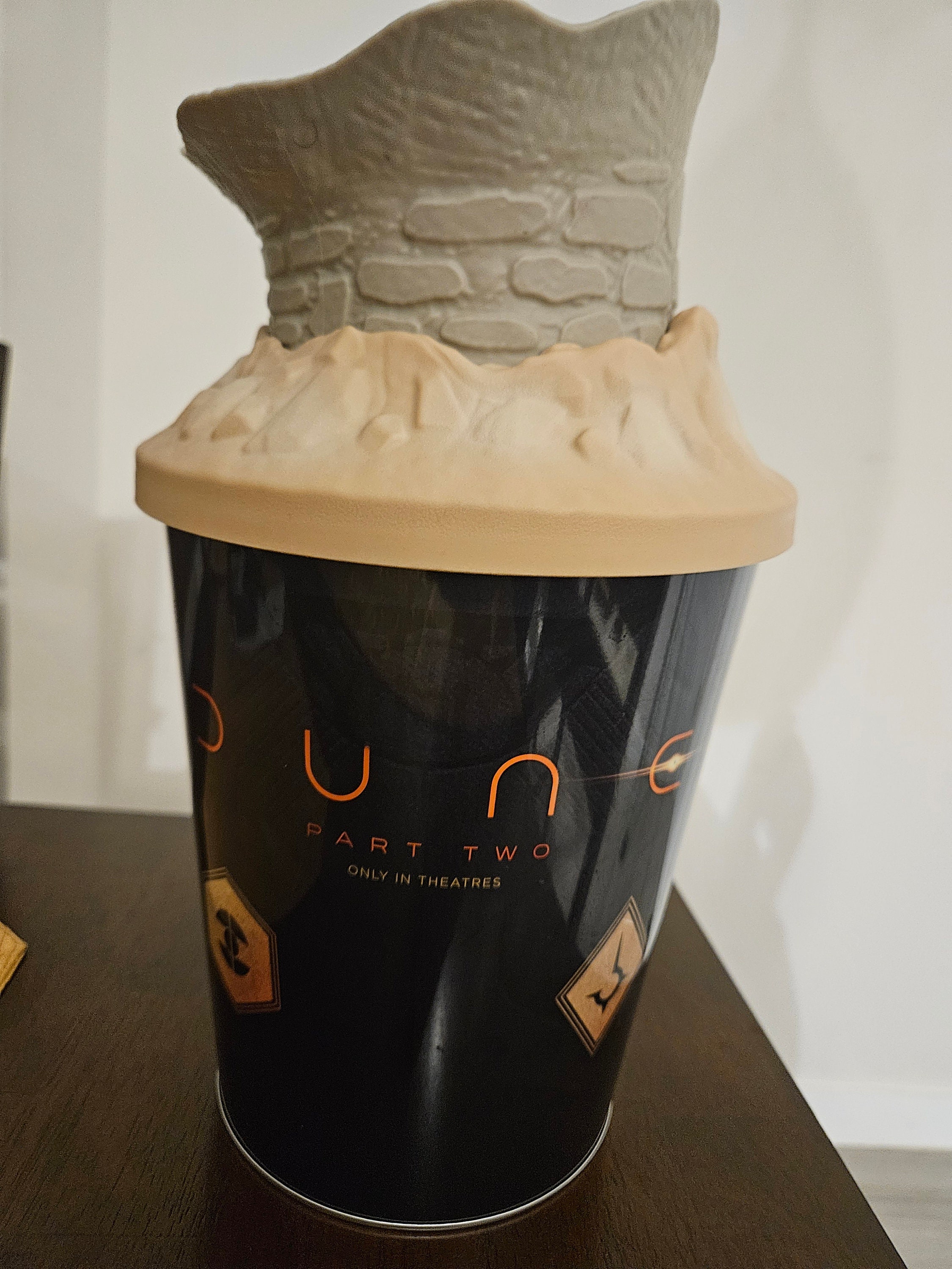 Dune Part Two 2 Popcorn Bucket AMC Novelty Sandworm Promo Duneussy New
