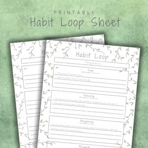 Secret Garden Atomic Habits Habit Loop Worksheet Self-improvement