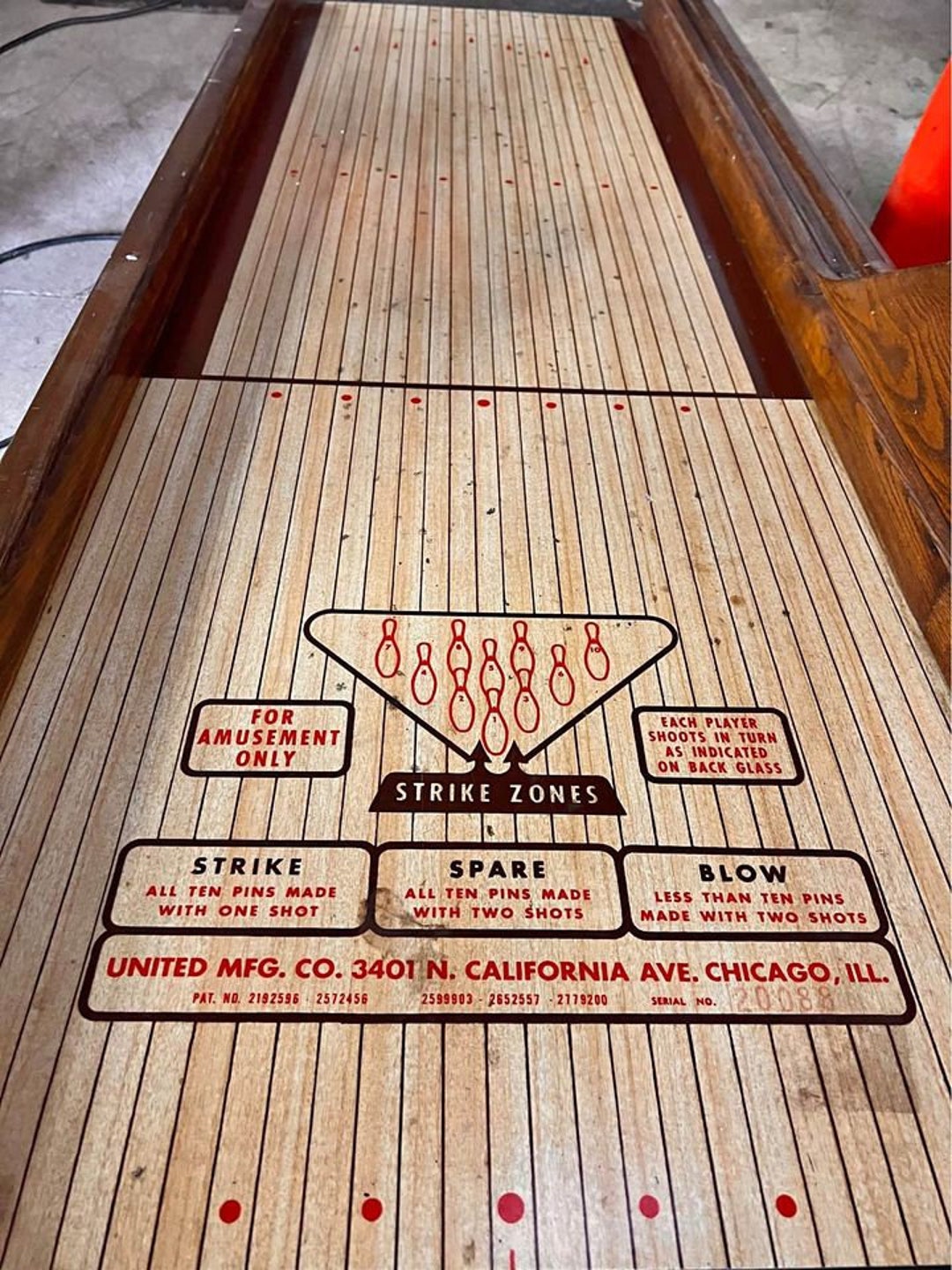 Vintage Bowling Machine - Etsy