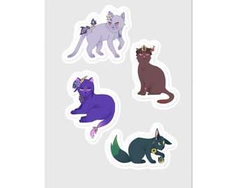 Genshin Cats Sticker Sheet