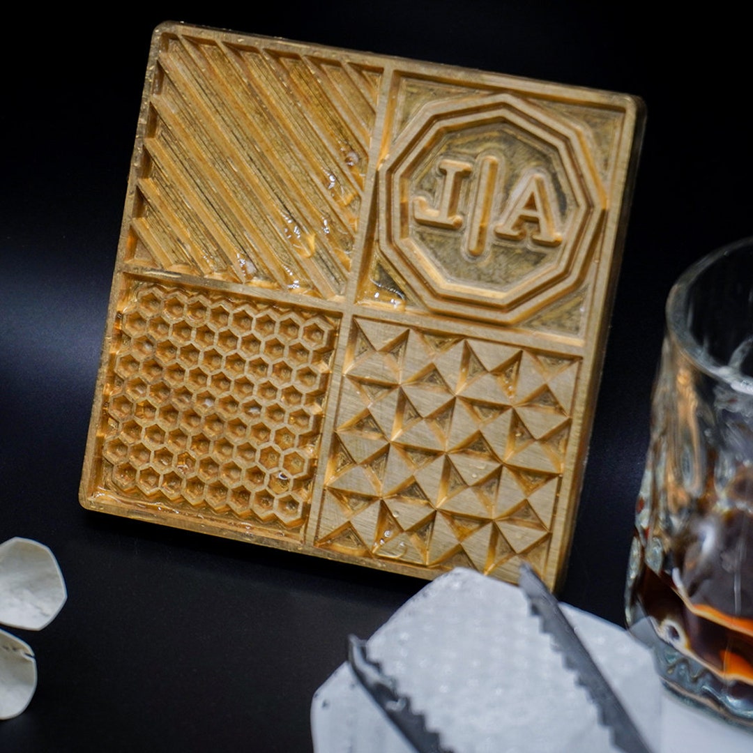 Custom Wedding Ice Cube Stamp Custom Brandy Ice Cube Stamp Etsy