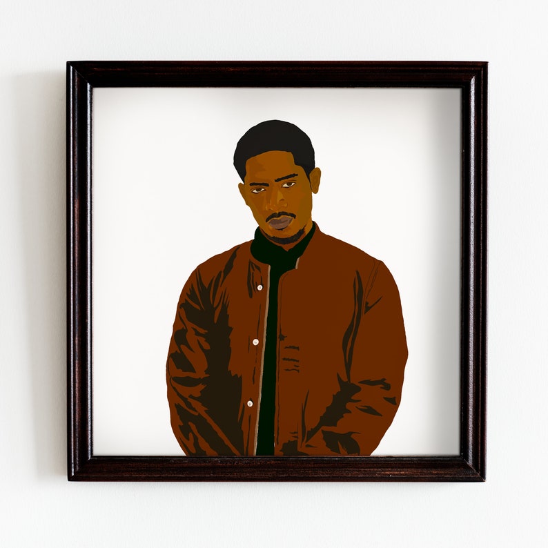 Franklin Saint Portrait, Snowfall TV Show, Wall Art Print, TV Charater