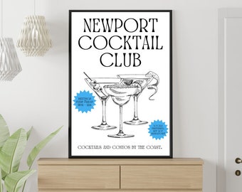 Newport Cocktail Club Print